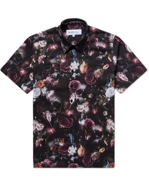 Blake Mill Dark Bloom Short Sleeve Shirt - Black