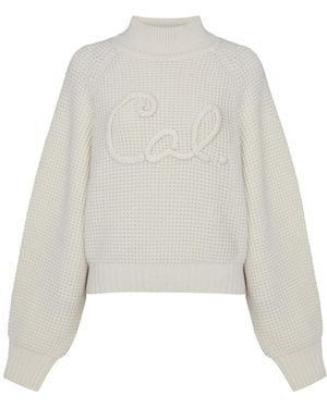 CALLAITE Stella Waffle Pullover - Gray