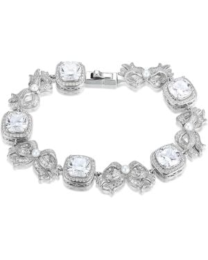 Santinni 'Marie Antoinette' Cushion-Cut Crystal & Bow Bracelet - Multicolor