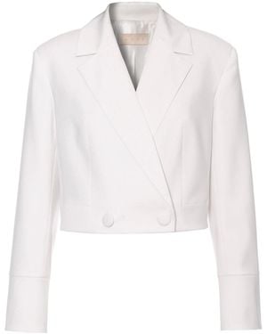 AGGI by HALEWSKI Heidi Aesthetic Short Blazer - White