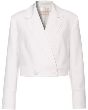 AGGI by HALEWSKI Heidi Aesthetic Short Blazer - White