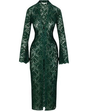 Empress Mimi Venus Lace Robe - Green