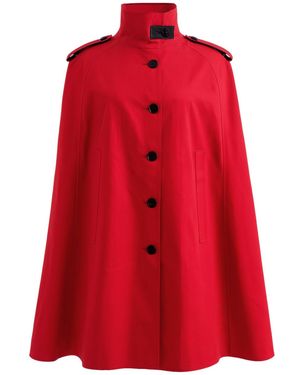BEIRA Nadia Ruby Waterproof Cape With Contrast - Red