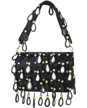 Pode Maya Beaded Statement Clutch - Black