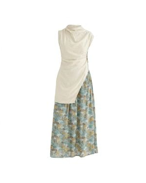 Maison Qala Neutrals Buttercup Co-Ord Set - Green