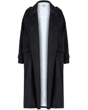 NAZLI CEREN Laura Oversized Coat - Black