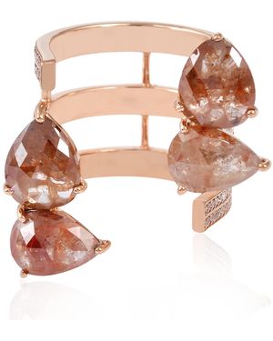 Artisan Pear Cut Ice Diamond - Pink
