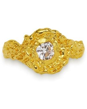 Amber Sceats Onyx Ring - Yellow