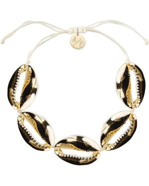 Adriana Pappas Designs Sleek Shells Bracelet Ivory - Metallic