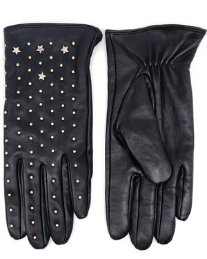 Nooki Design Studded Leather Gloves - Black