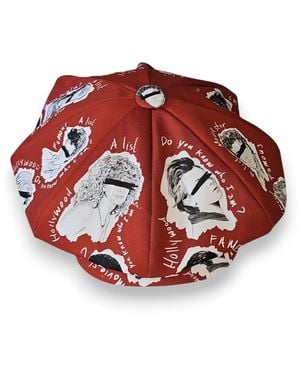 Mister Miller - Master Hatter Leigh Francis X Mister Miller Oversized Bakerboy Cap - Red