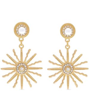 Hzmer Jewelry Surya Earrings - Metallic