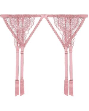 Journelle Natalia Suspender Belt Parfait - Pink