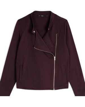 Weartwo London Enyo Biker Jacket, Burgundy - Purple