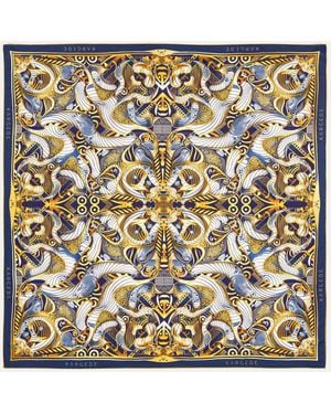 Kargede Designer Silk Scarf – Square - Metallic