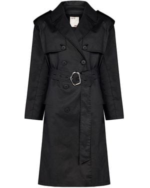Pcfg Your Itch Waterproof Trenchcoat - Black