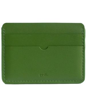 godi. Handmade Leather Card Case - Green