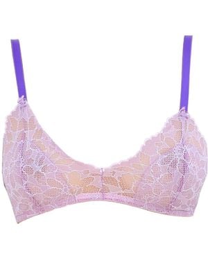 Noblesse Oblige Pop Lace Bralette - Purple