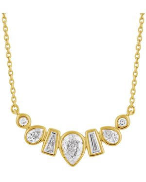 Artisan 14K Multi Shape Diamond Necklace - Metallic