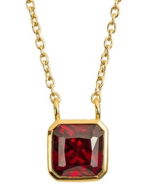 Juvetti Margo Necklace Set With Ruby - White
