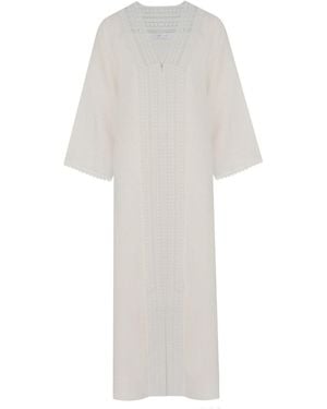 Bocan Couture Lydia Linen Dress Off - White