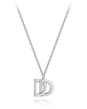 Didier Dubot Miss. Doux Double D Pendant Necklace - Metallic