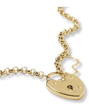 Hoops + Chains LDN Heart Padlock Chain - Metallic