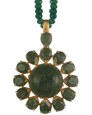 Emma Chapman Jewels Boston Strawberry Onyx Pendant - Green