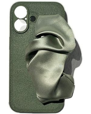 Wjy Studio London Phone Case With Silky Hand Holder - Green