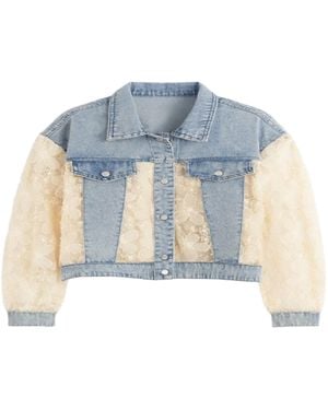 Saachi Denim Lace Jacket - Blue