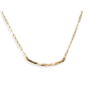 Kate Koel Bar Dainty Necklace - Metallic