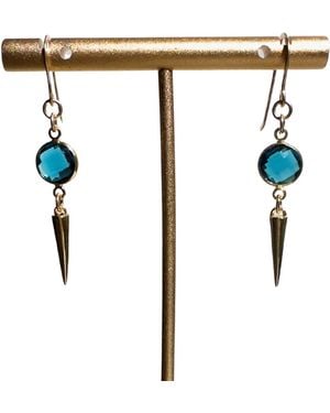 Rachel Nathan Classic Hook & Spike Earrings - White