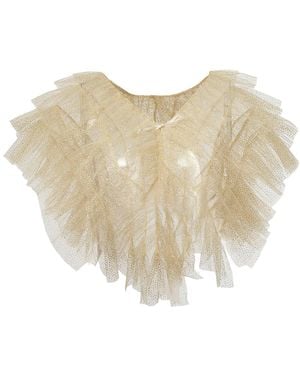 By Moumi Tulle Bolero Glitter Ecru - Natural