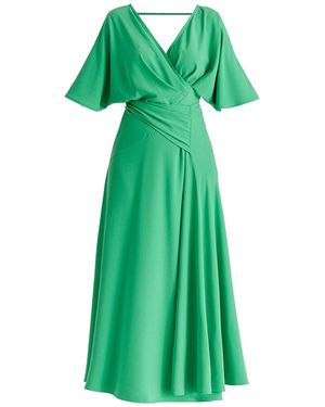 full hand maxi dress Shirred Half Placket Maxi Dress Poppy Hand Dye