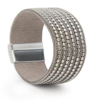 Saachi Multi-Strand Mesh Bracelet - Metallic