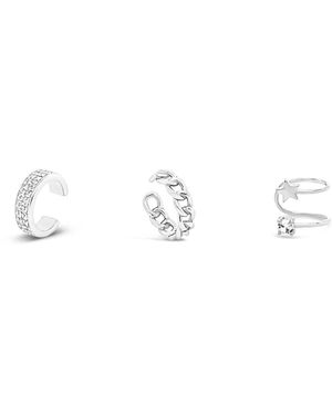 Lutiro Three Cuff Earring Set - Metallic