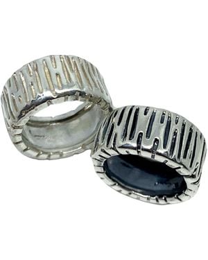 Tg-Jewellery by Tamara Gervasio Wheel Flat Band Ring – Sterling - Metallic