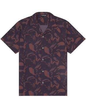 Playaluxe Saint Tropez Cabana Shirt Espresso - Purple