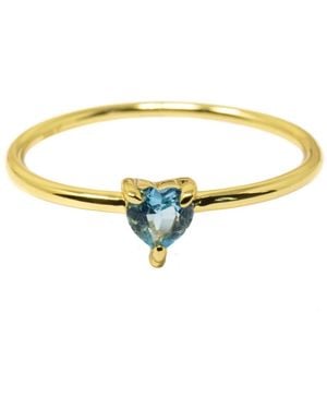 NASI SILVER Yours Heart Ring- Topaz - Yellow