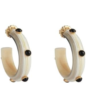 Bounkit Eliza Hoops Onyx - Metallic