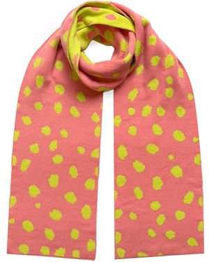 INGMARSON Scattered Dots Wool & Cashmere Scarf - Orange