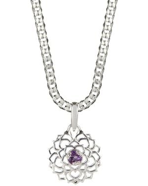 Charlotte's Web Jewellery Crown Chakra Necklace - Metallic