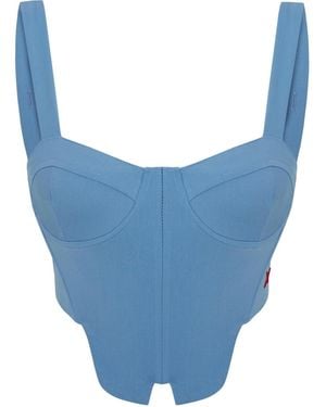 Pcfg Woven Corset Top Baby - Blue