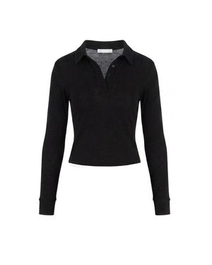Tohen Ines Polo Neck Top - Black