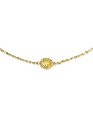 Vintouch Italy Luccichio Vermeil Citrine Choker - Multicolour