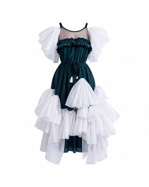 Miro Misljen Silk Symphony Dress - Blue