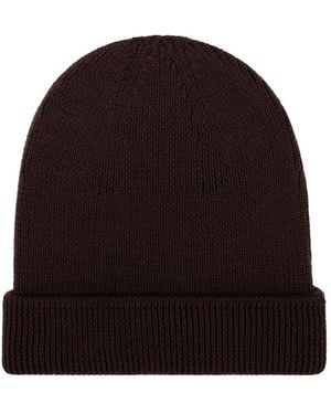Paul James Knitwear Heavyweight 100% Extra Fine Merino Fisherman Beanie - Black