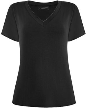 James Lakeland V-Neck T-Shirt - Black