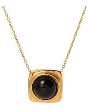Nazzar Onyx Pendant Necklace - White