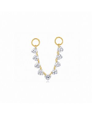 Ltm & Co.™ Floating Heart Diamond Connecting Charm - Metallic